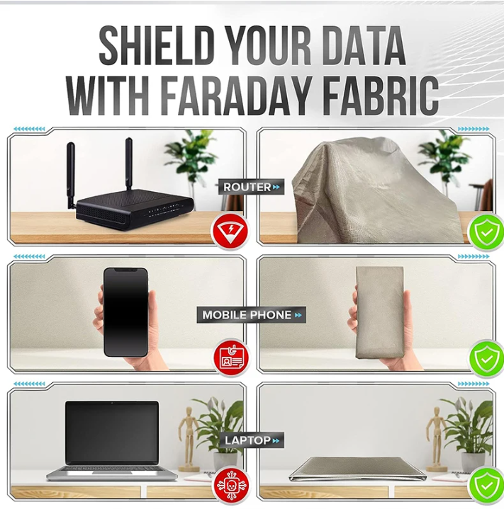 EMF Protection Shielding Fabric – Conductive Anti-Radiation Material for 5G & EMF Blocking