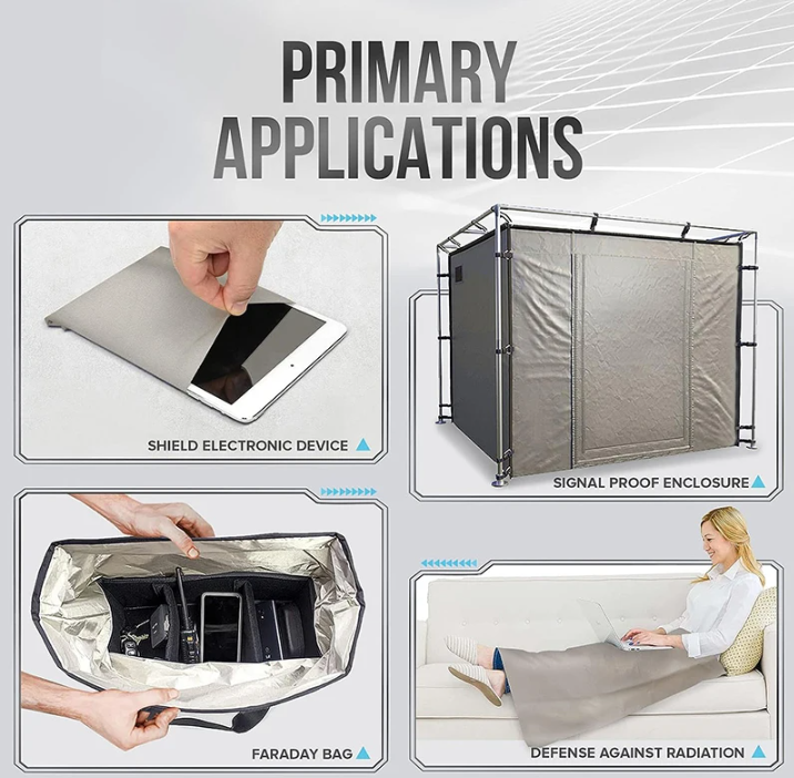 EMF Protection Shielding Fabric – Conductive Anti-Radiation Material for 5G & EMF Blocking