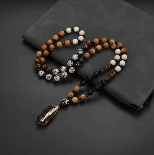 Black Tourmaline EMF Protection Necklace – Natural Energy Shield
