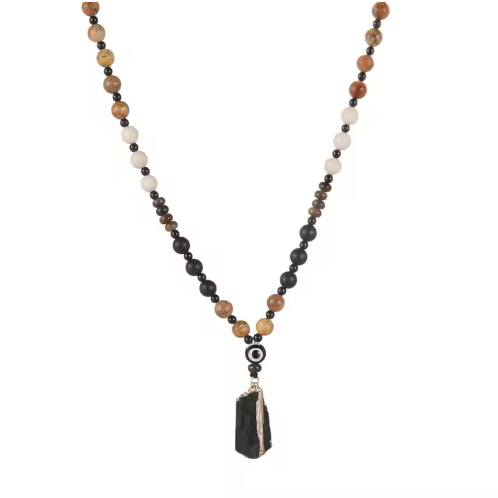 Black Tourmaline EMF Protection Necklace – Natural Energy Shield