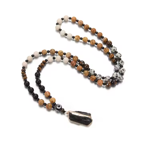 Black Tourmaline EMF Protection Necklace – Natural Energy Shield