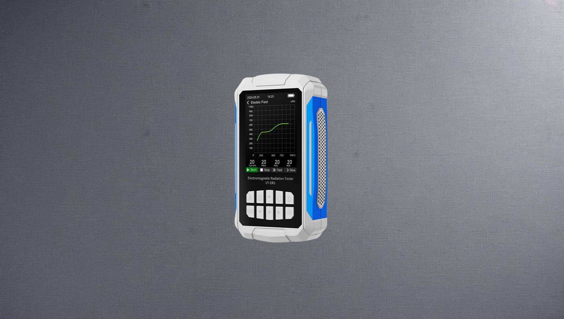 Advanced 5-in-1 EMF Meter – Detects RF, Magnetic, Electric Fields + Temperature & Humidity