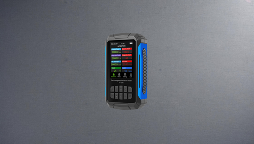 Advanced 5-in-1 EMF Meter – Detects RF, Magnetic, Electric Fields + Temperature & Humidity